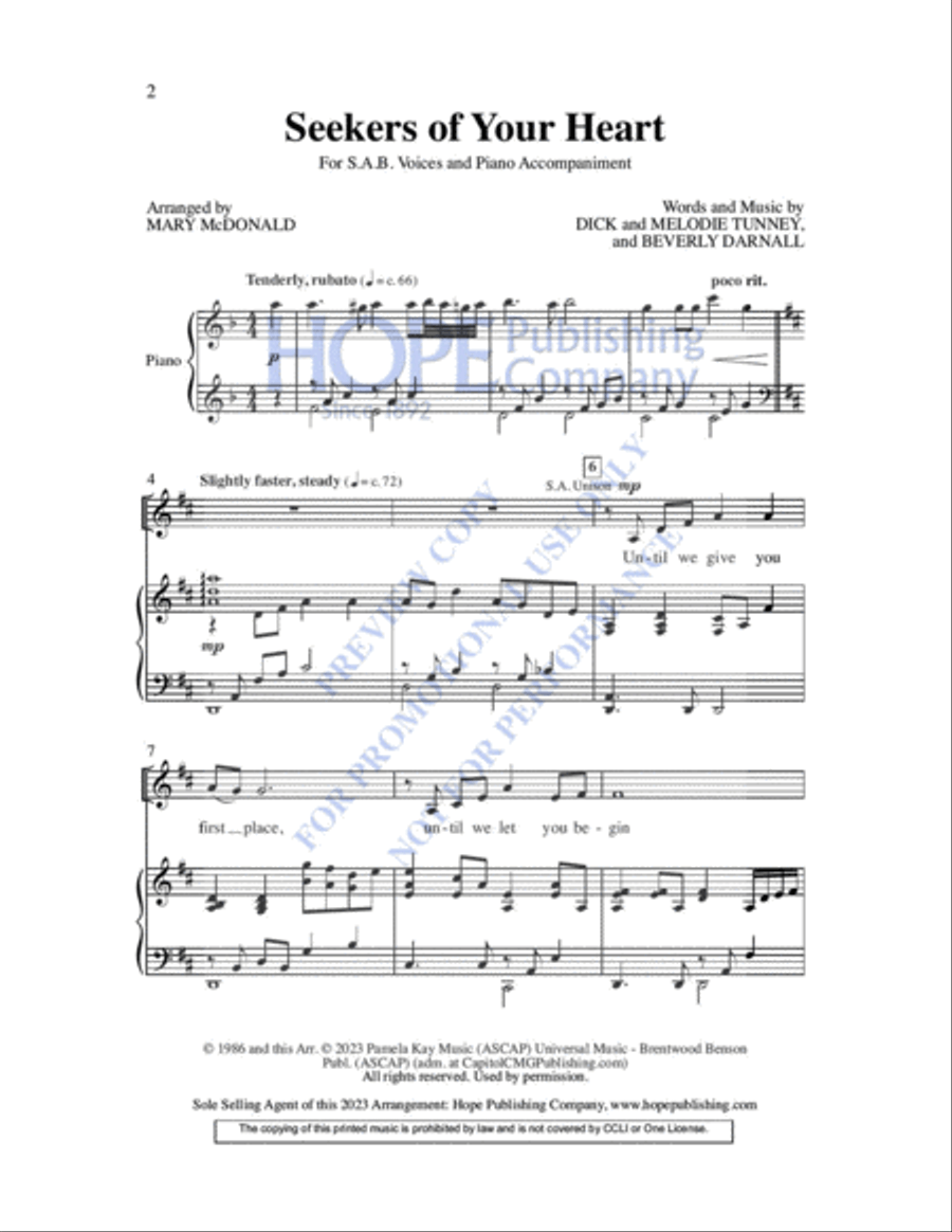 Seekers of Your Heart Choir scores gallery preview page 3