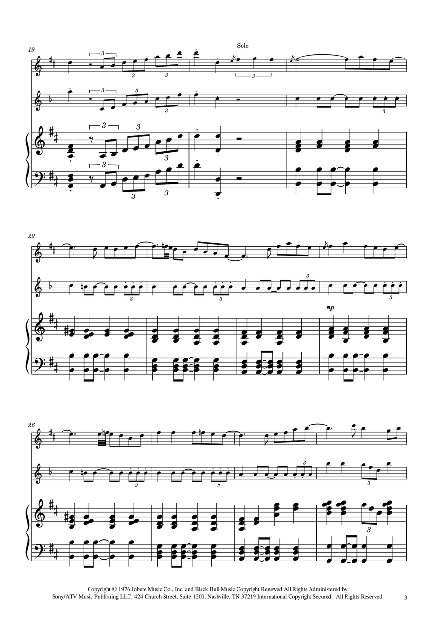 Isn't She Lovely Isn't She Lovely Woodwind Duet scores gallery preview page 3