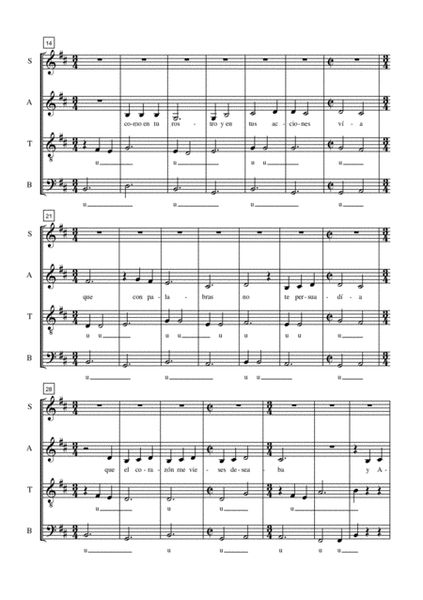 Soneto de Amor y de Discreción for Mixed Choir (SATB)