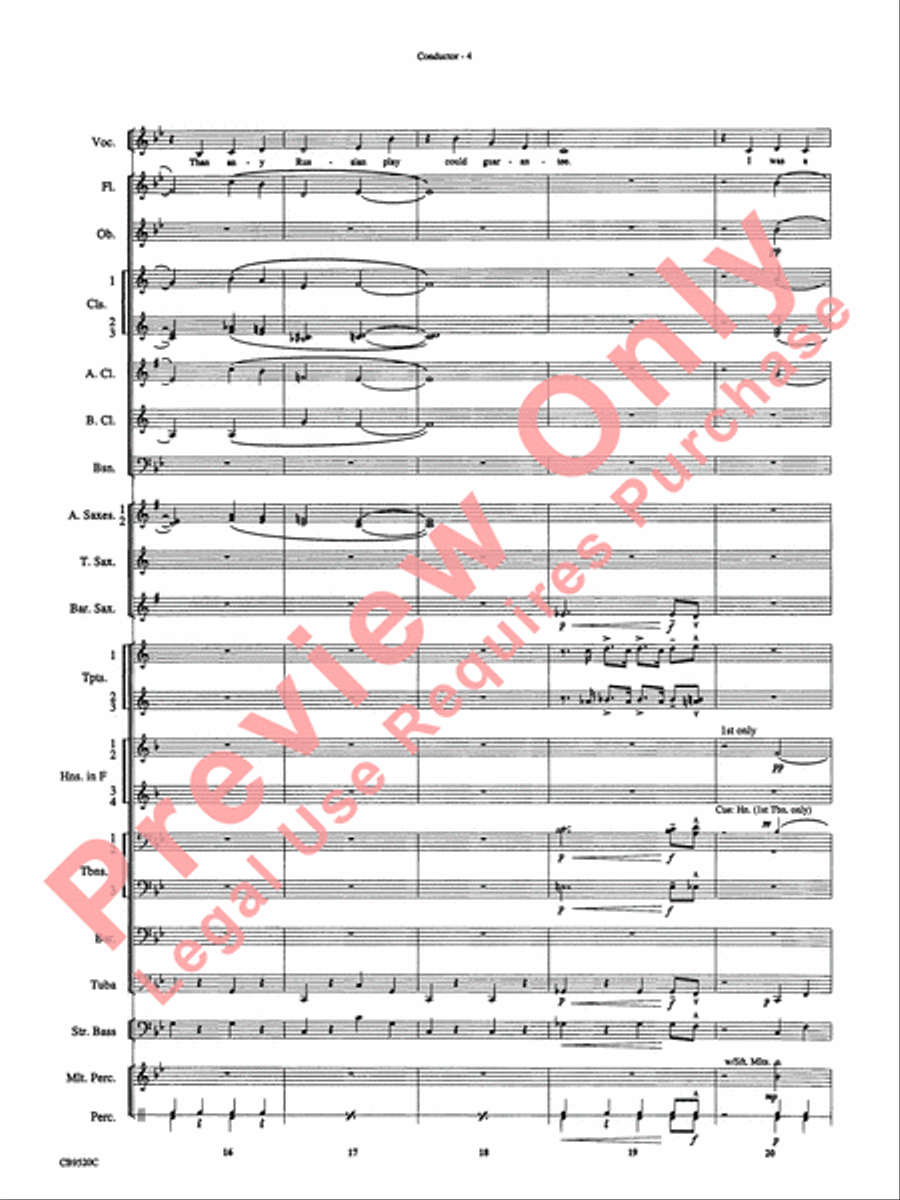 But Not for Me Concert Band scores gallery preview page 6