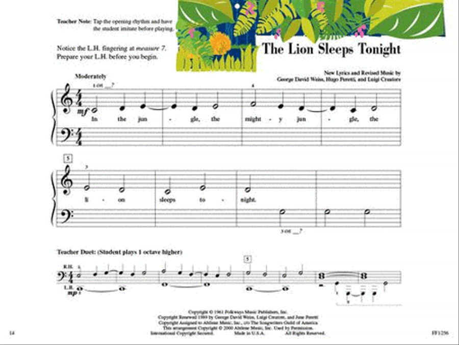 Primer Level – Popular Repertoire Book Piano Method scores gallery preview page 4