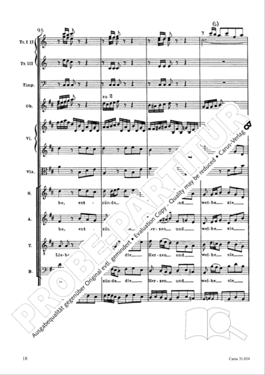 O fire everlasting (O ewiges Feuer, o Ursprung der Liebe) ATB scores gallery preview page 33