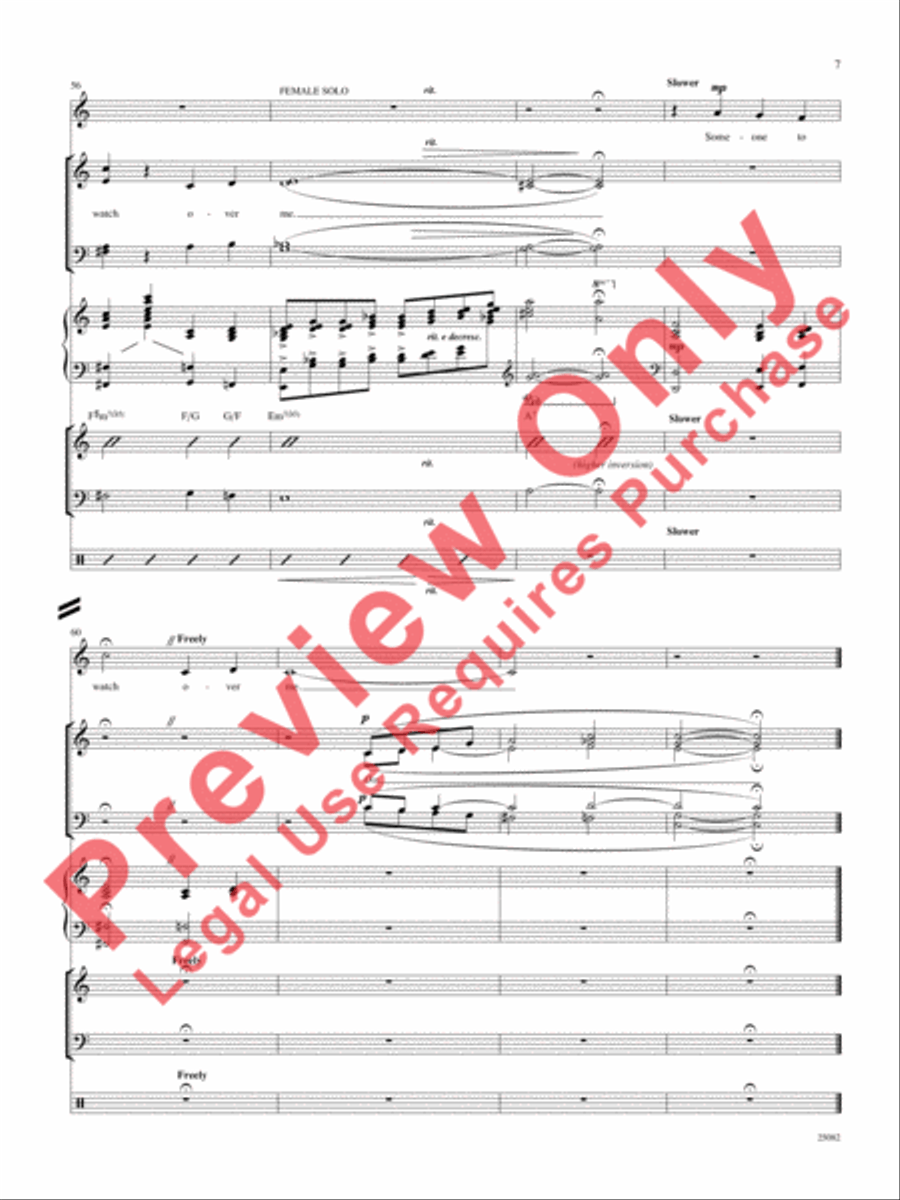 Someone to Watch Over Me Choir scores gallery preview page 8