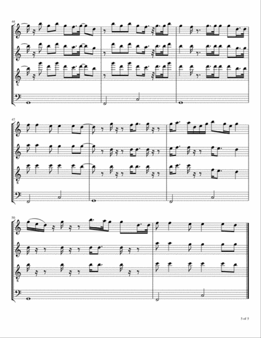 Jericho Woodwind Quartet scores gallery preview page 6