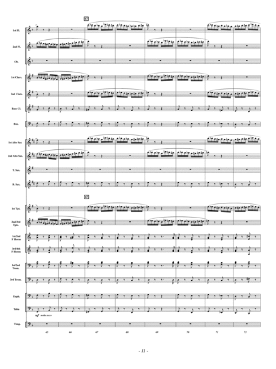 The Flight of the Bumble Bee Concert Band scores gallery preview page 10