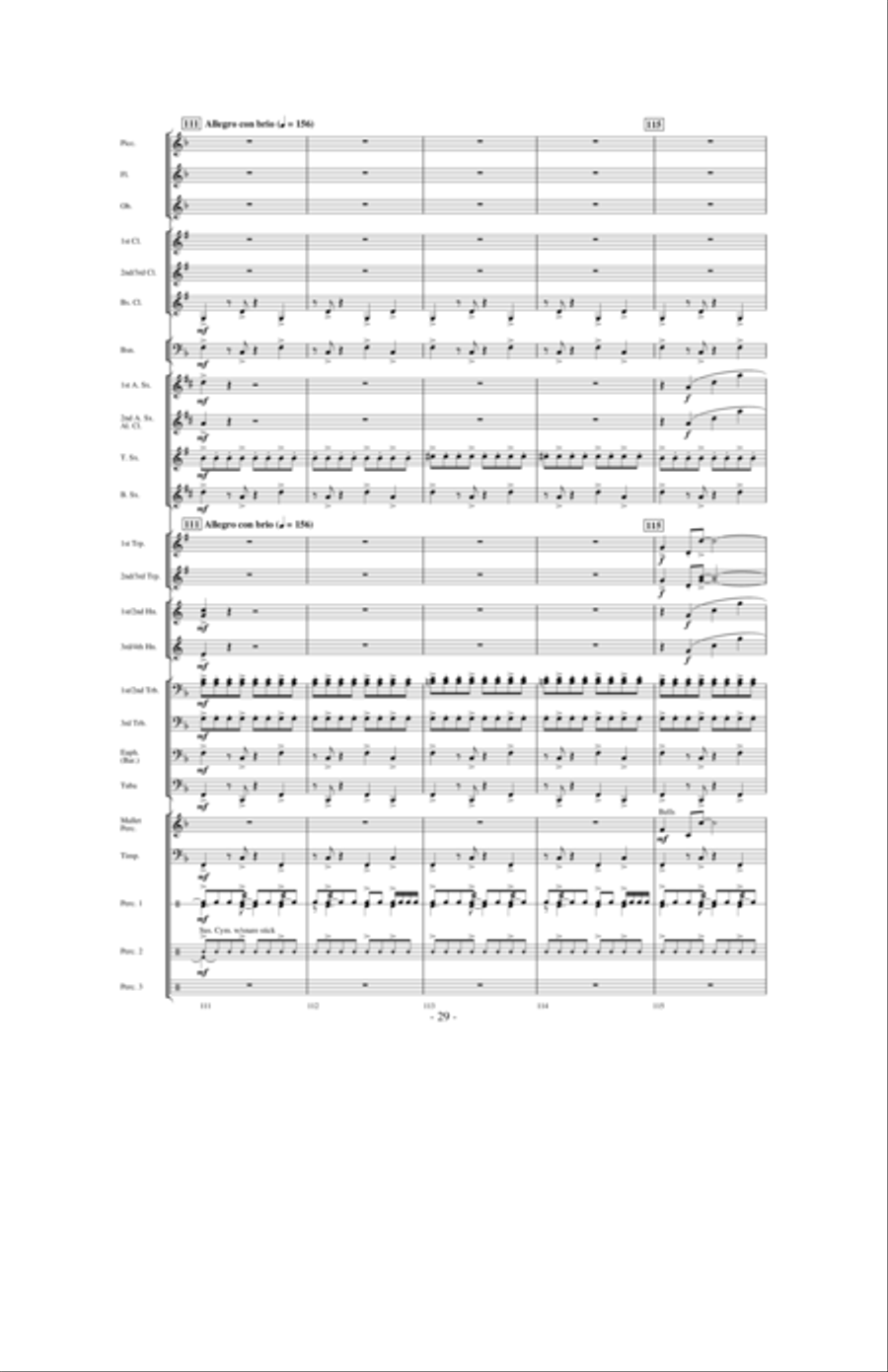 And We Proceeded On And We Proceeded On Concert Band scores gallery preview page 28