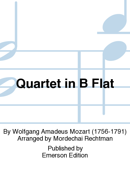 Quartet In B Flat Kv370-Bassoon/String
