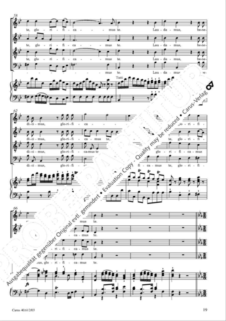 Harmoniemesse in B 4-Part scores gallery preview page 20