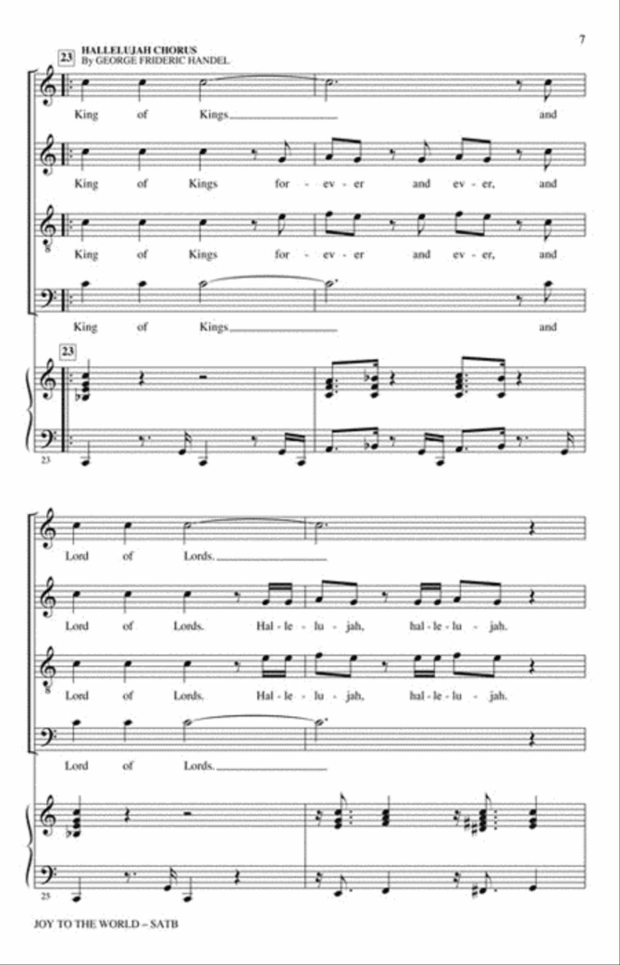 Joy to the World 4-Part scores gallery preview page 4
