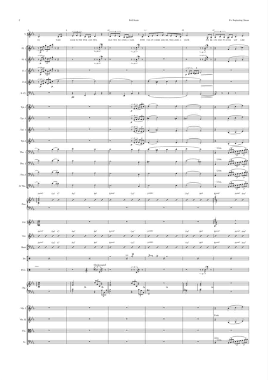 It's Beginning To Look Like Christmas Full Orchestra scores gallery preview page 2