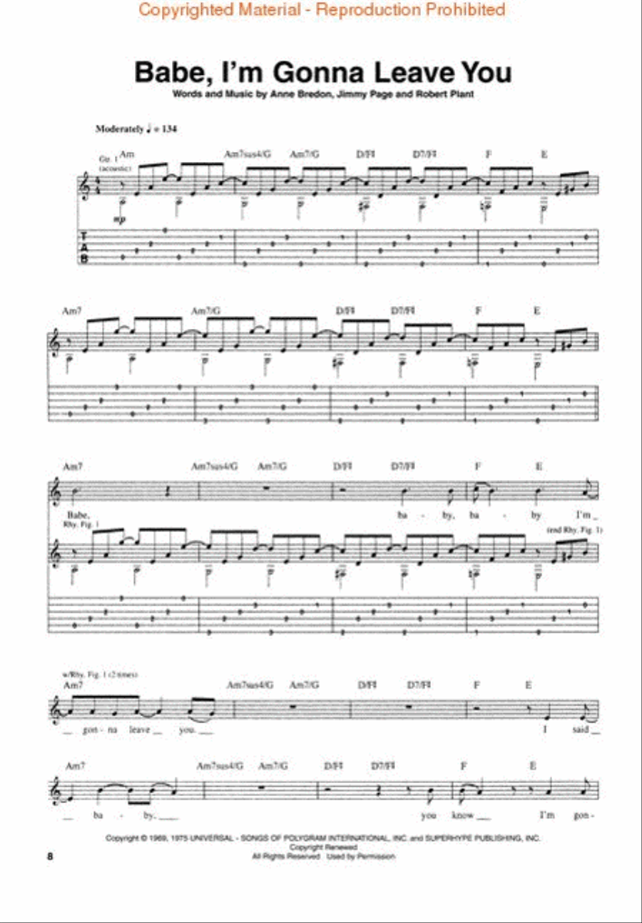 The Humongous Guitar Songbook Electric Guitar scores gallery preview page 2