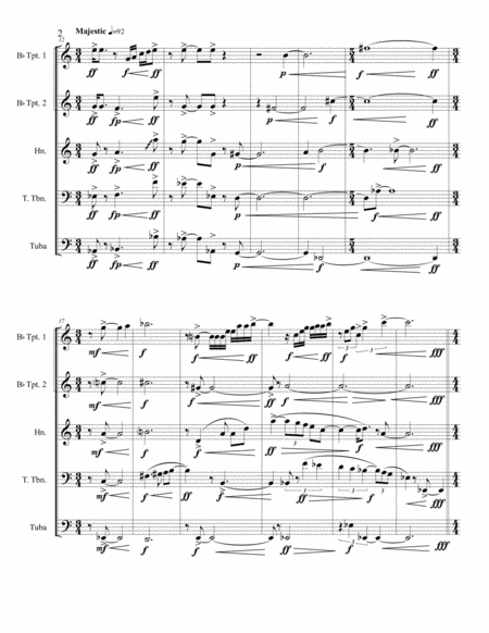 Chautauqua Fanfare for Brass Quintet image number null