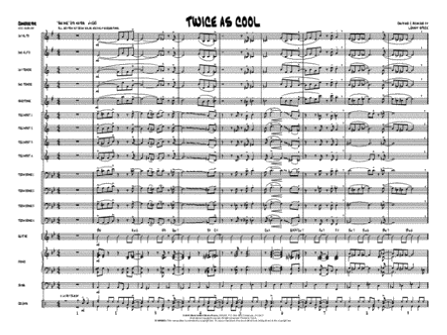 Twice As Cool Jazz Ensemble scores gallery preview page 2
