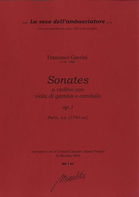 Violin Sonatas op. 1 (Amsterdam, 1740 ca.)