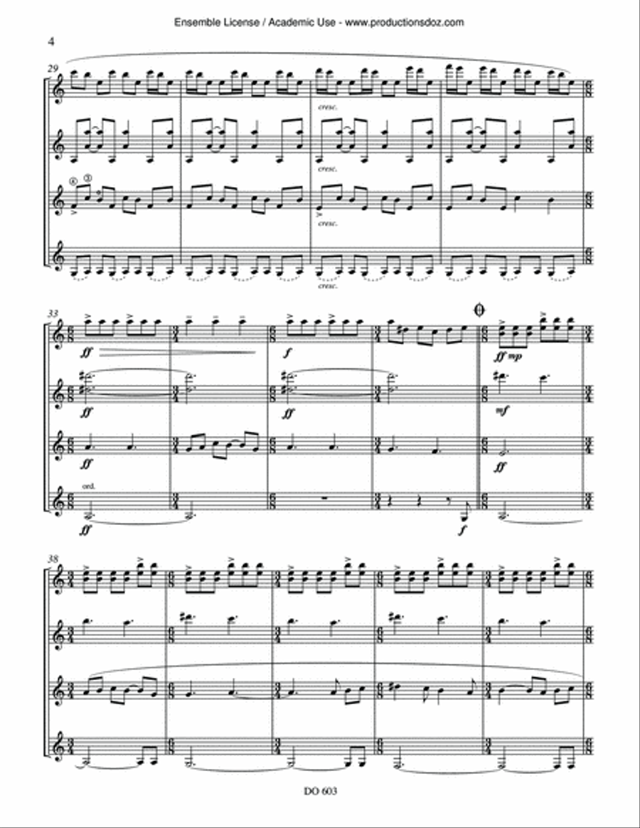Rythmiques Rythmiques Guitar Ensemble scores gallery preview page 4