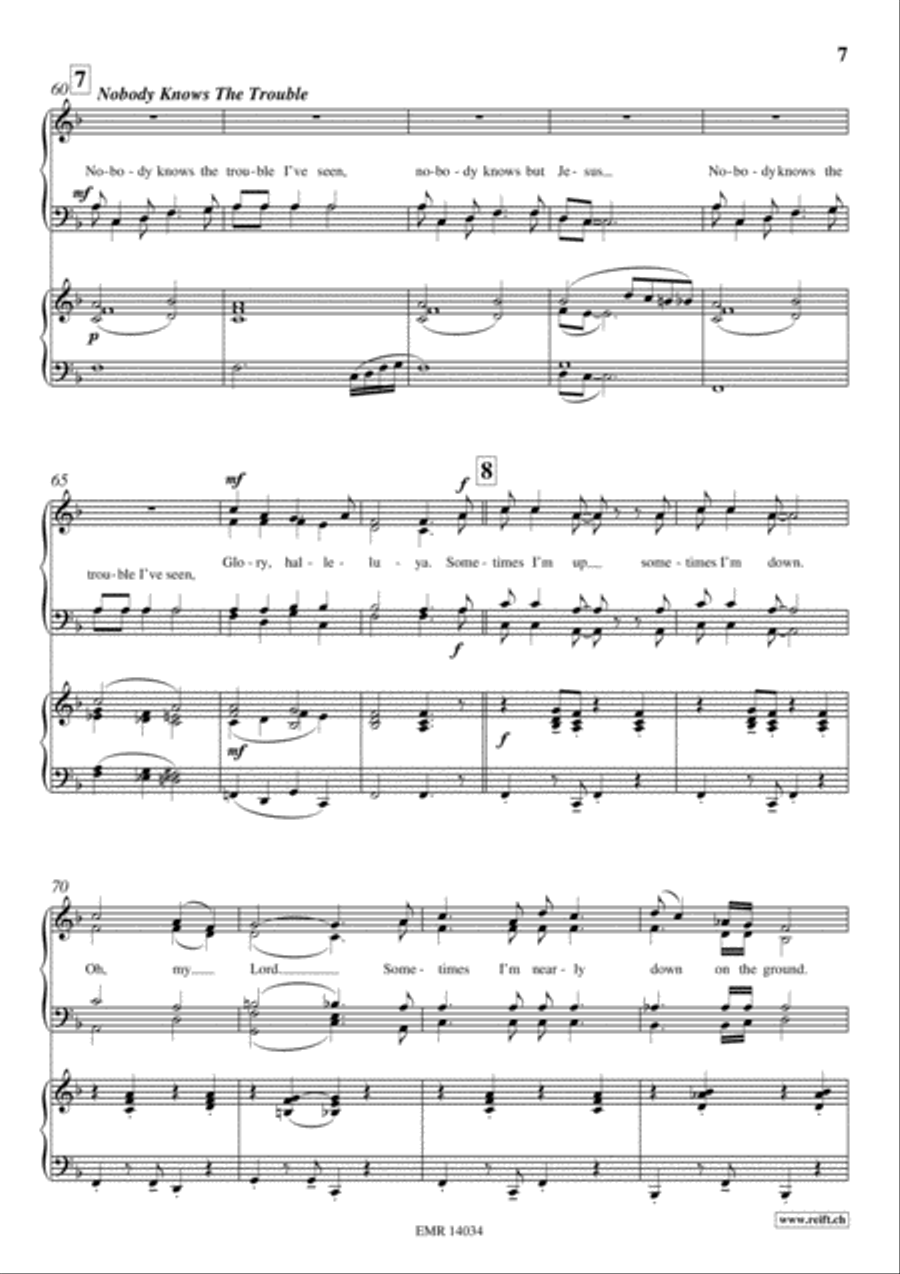 Gospel Train 4-Part scores gallery preview page 7