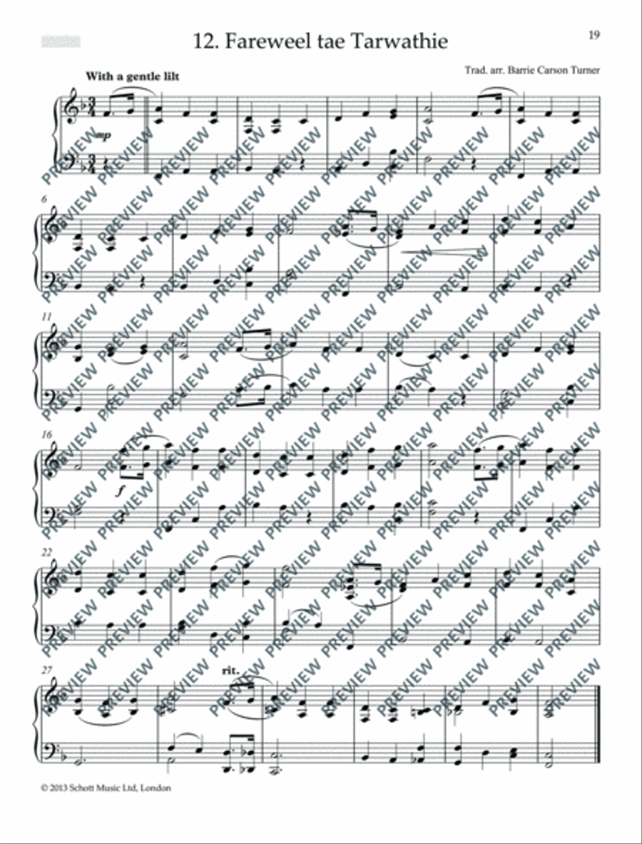 Scottish Folk Tunes for Piano Piano Solo scores gallery preview page 20