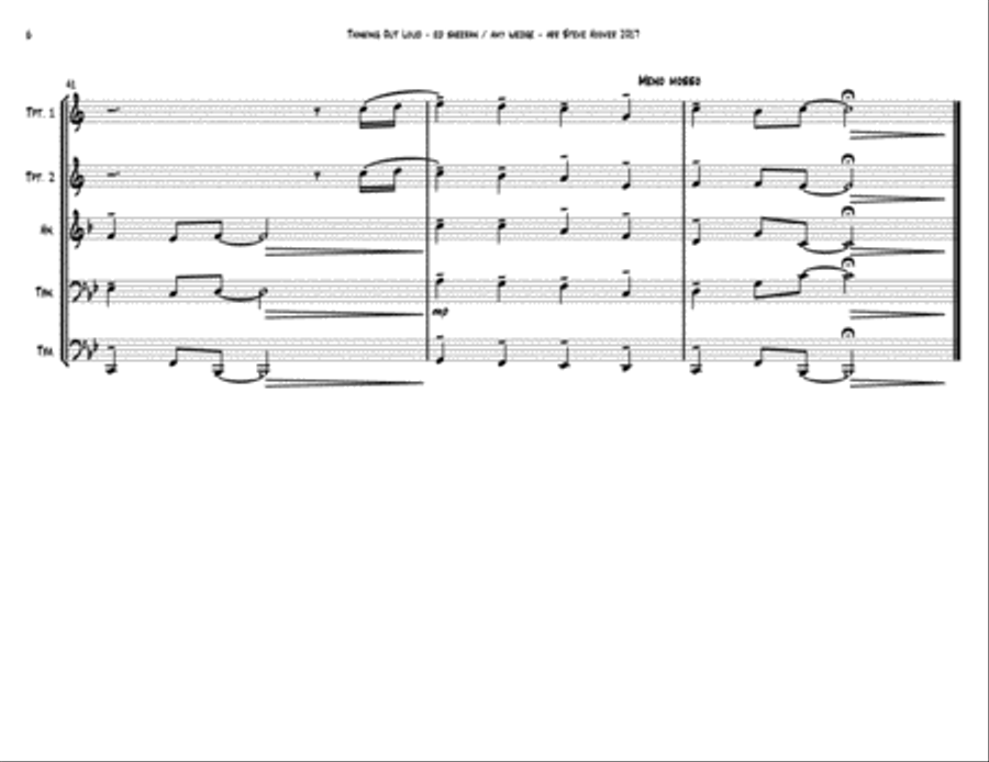 Thinking Out Loud Brass Ensemble scores gallery preview page 6