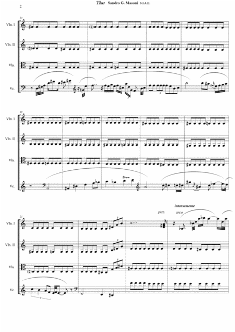 Thus (score) Thus (score) String Quartet scores gallery preview page 2