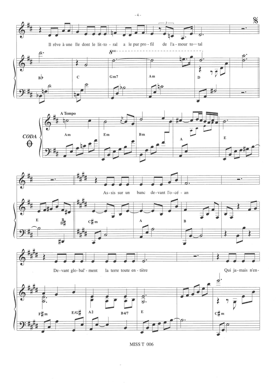 L'Ile Helene Piano, Vocal scores gallery preview page 4