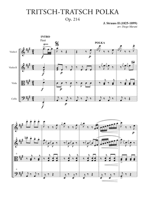 Tritsch-Tritsch Polka for String Quartet