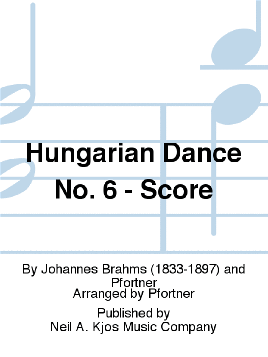 Hungarian Dance No. 6 - Score
