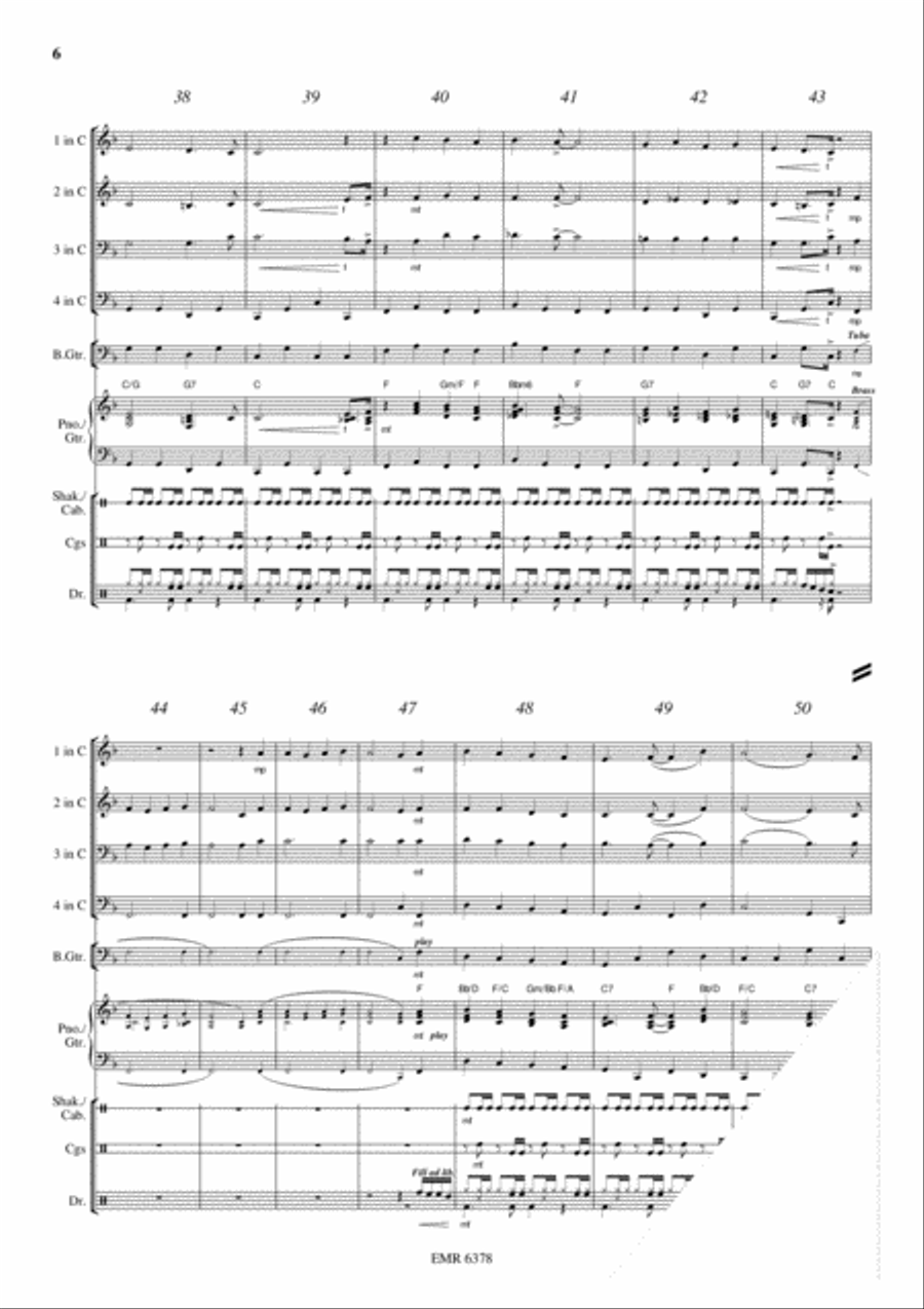 Adeste Fideles Brass Ensemble scores gallery preview page 7