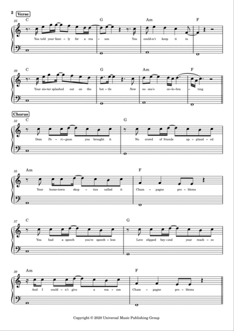 Champagne Problems Champagne Problems Voice scores gallery preview page 2