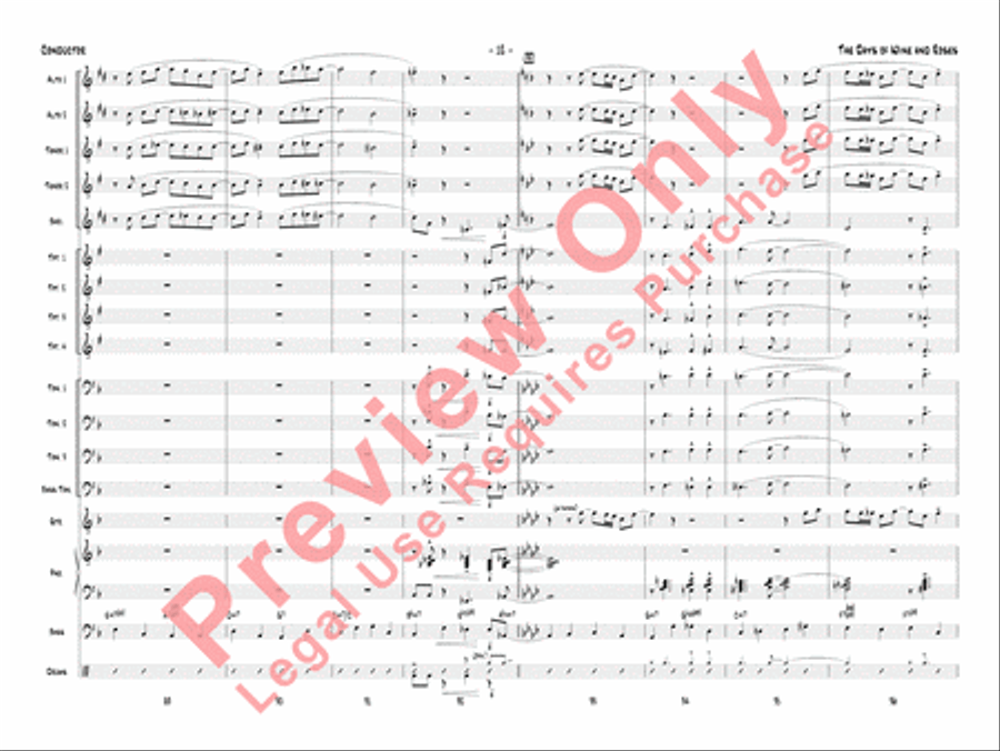 The Days of Wine and Roses Jazz Ensemble scores gallery preview page 15