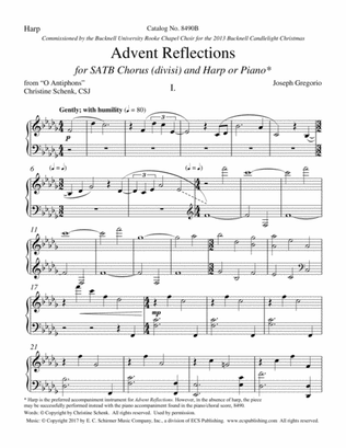 Advent Reflections (Downloadable Harp Part)