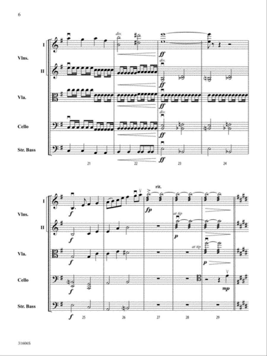 Legend of Sleepy Hollow: Score String Orchestra scores gallery preview page 6