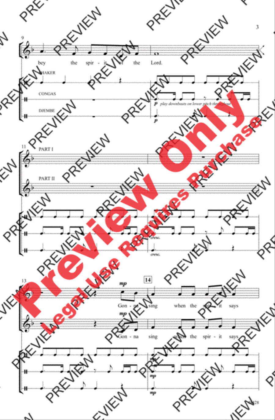 Gonna Sing Gonna Sing 2-Part scores gallery preview page 3