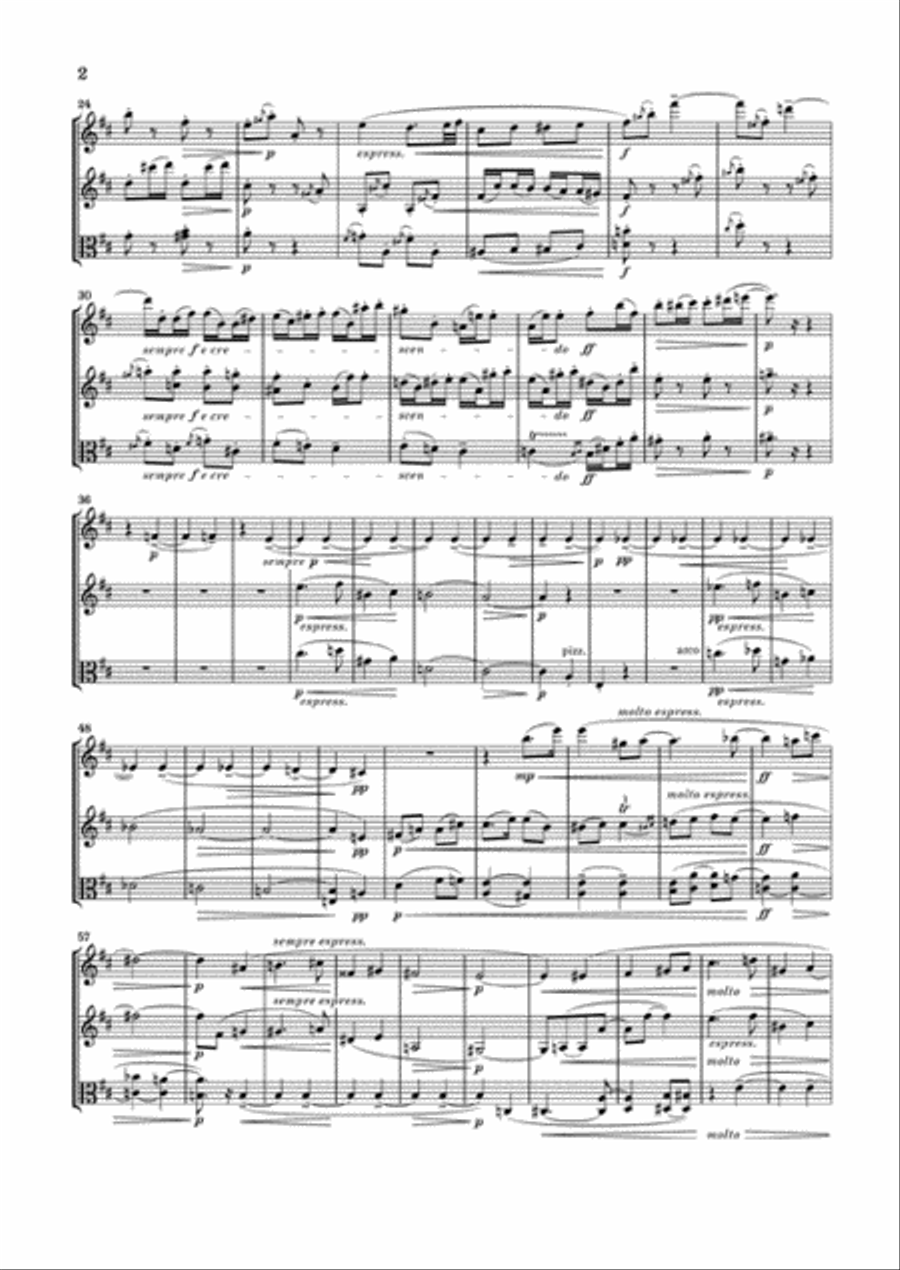 Serenades for Flute, Violin, and Viola Op. 77a and Op. 141a Flute scores gallery preview page 3