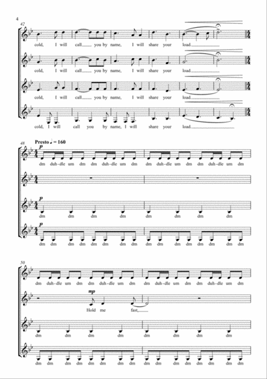 Hopeless Wanderer SSA scores gallery preview page 4