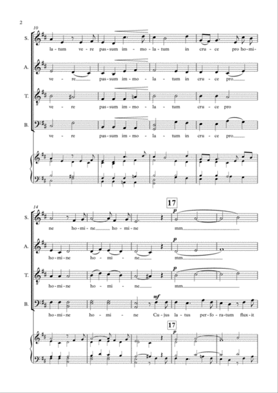 Ave Verum 4-Part scores gallery preview page 2