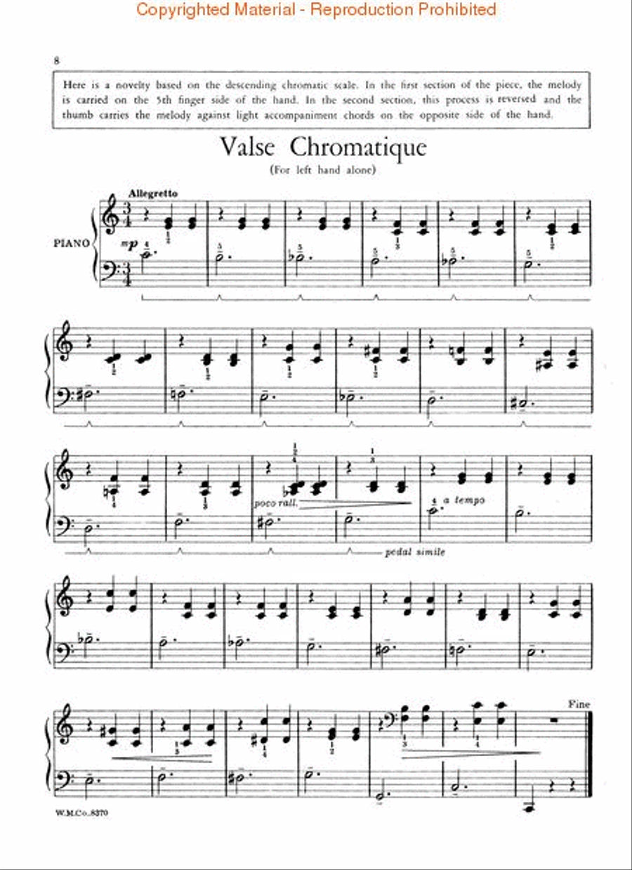 For Left Hand Alone – Book 2 Piano Method scores gallery preview page 3