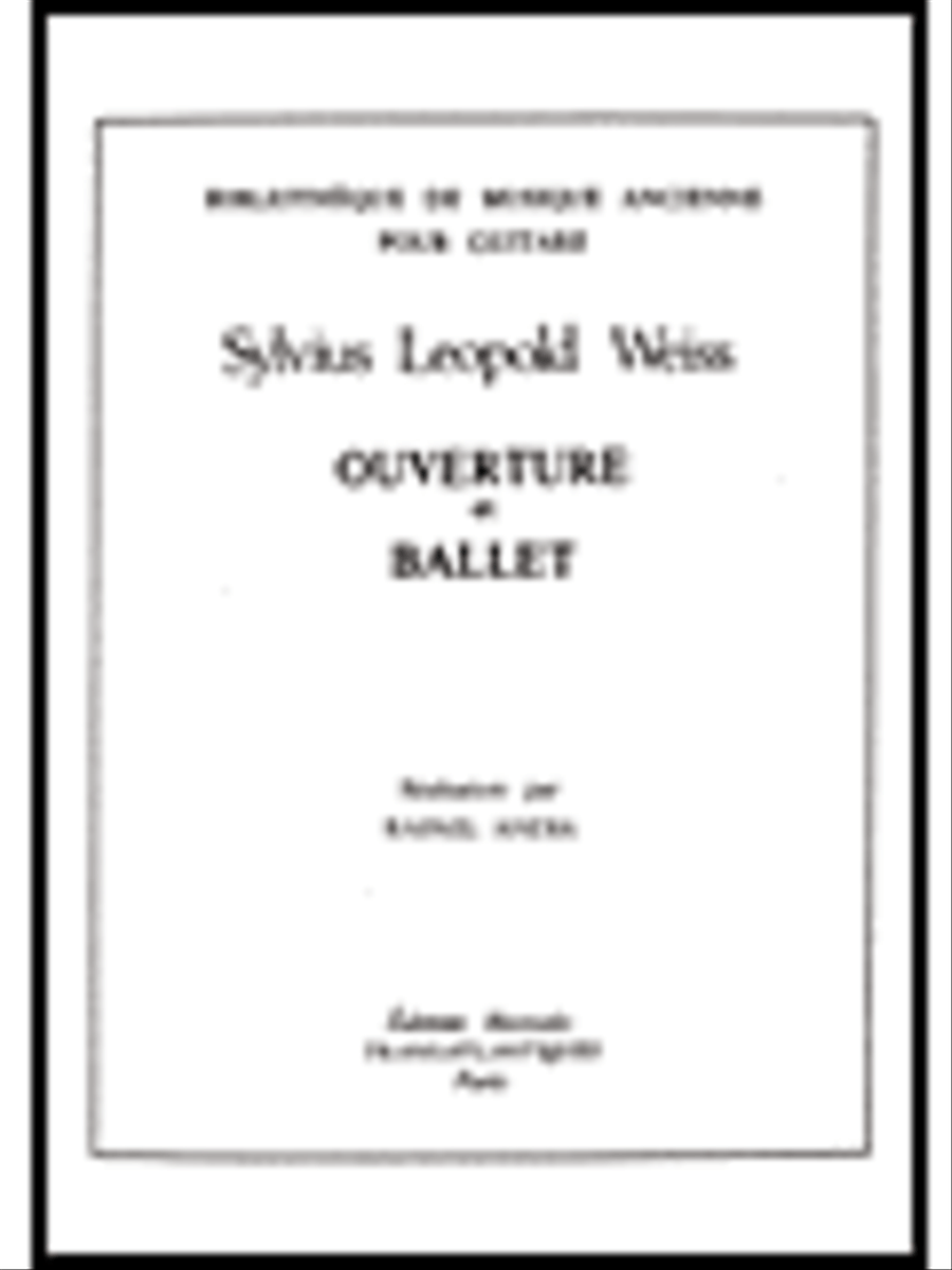 Ouverture et Ballet Acoustic Guitar scores gallery preview page 1
