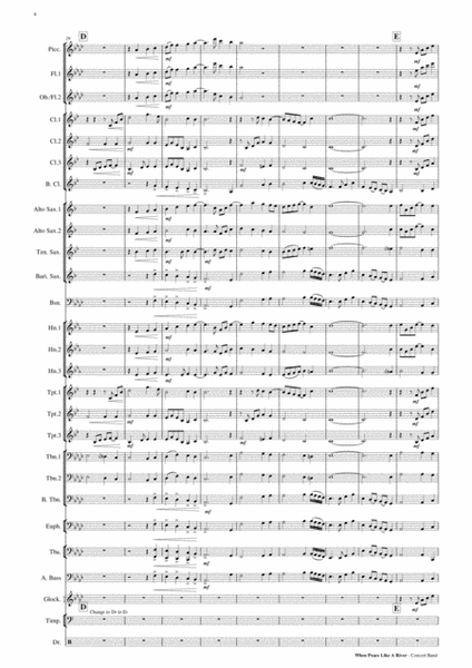When Peace Like A River (It Is Well With My Soul) - Concert Band Score and Parts PDF image number null