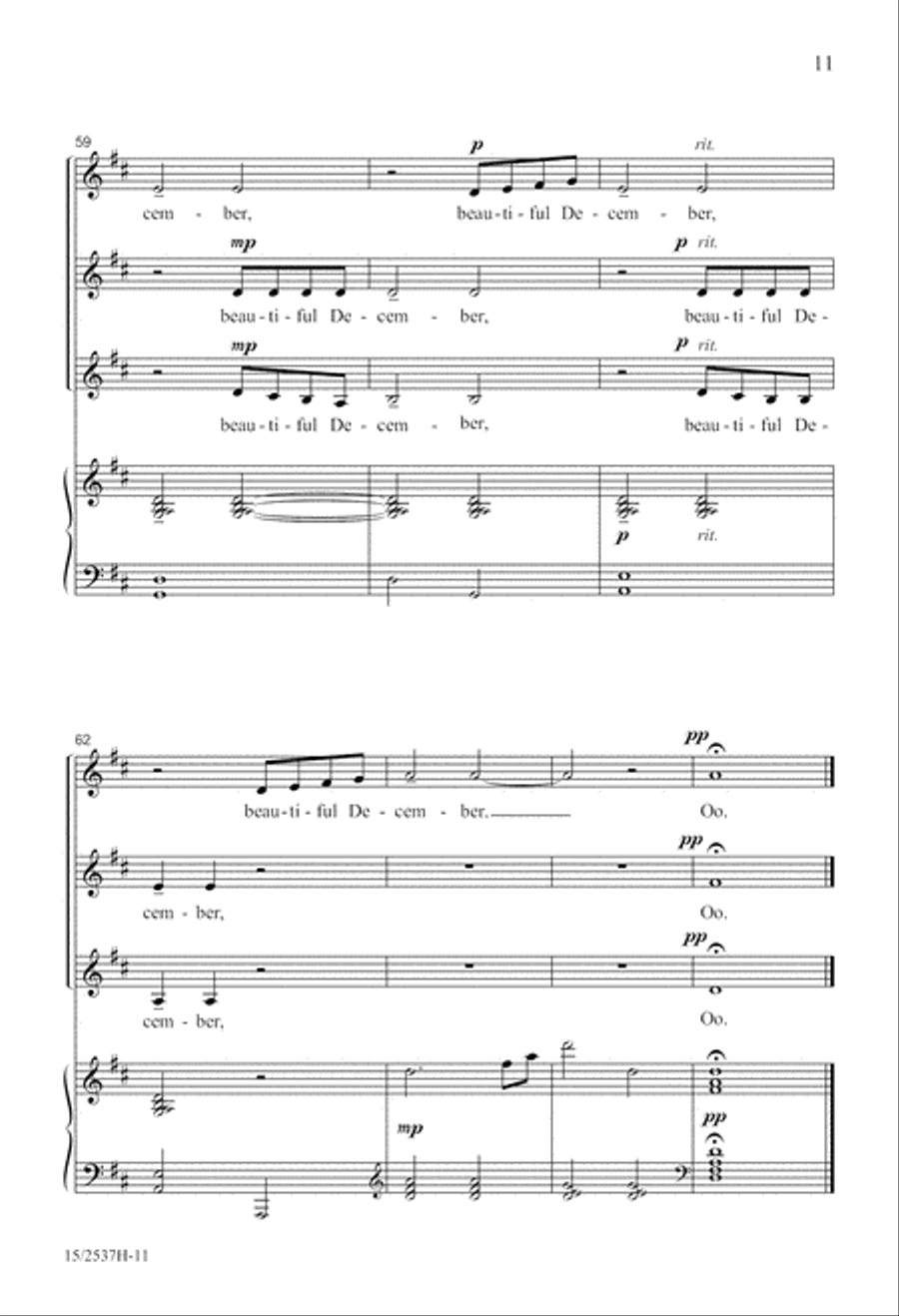 Beautiful December SSA scores gallery preview page 12