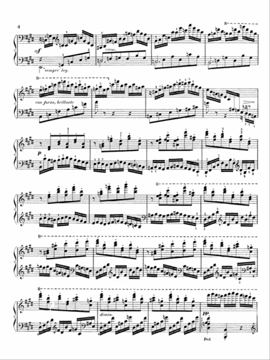 Moszkowski: Fifteen Études de Virtuosité, Op. 72 Piano Solo scores gallery preview page 3
