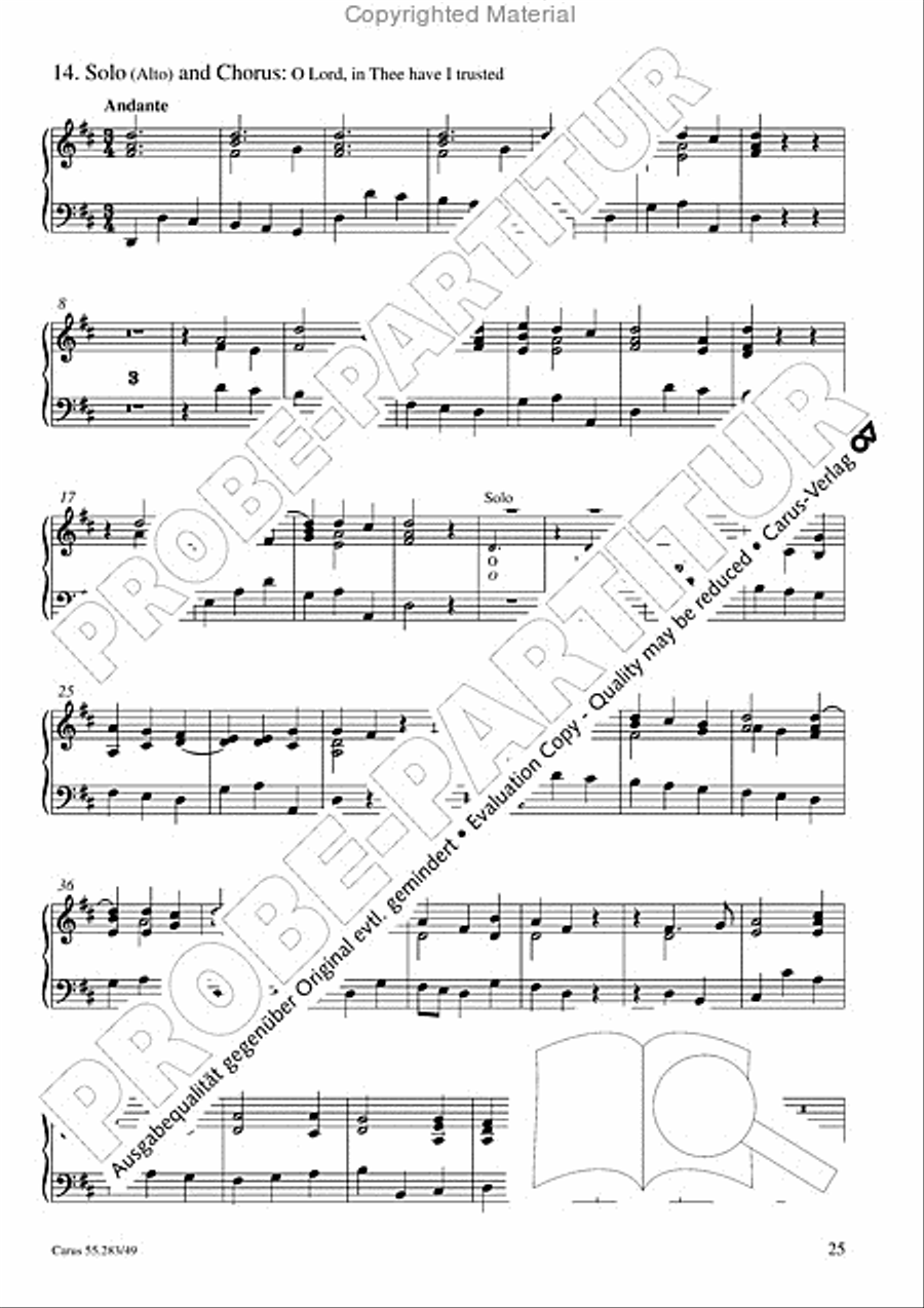 Te Deum for the Victory of Dettingen Organ scores gallery preview page 26