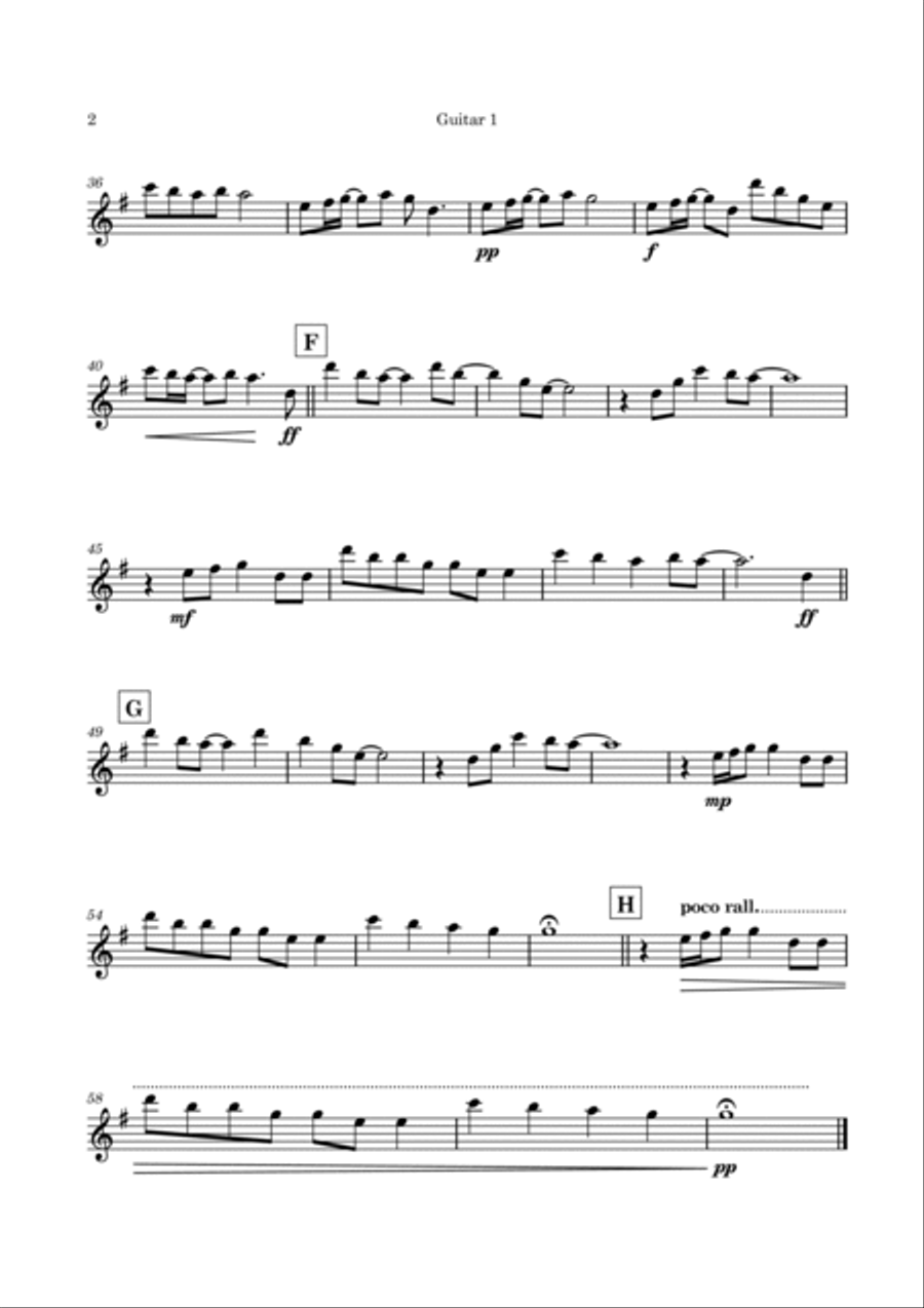 Can You Feel The Love Tonight Guitar Ensemble scores gallery preview page 5