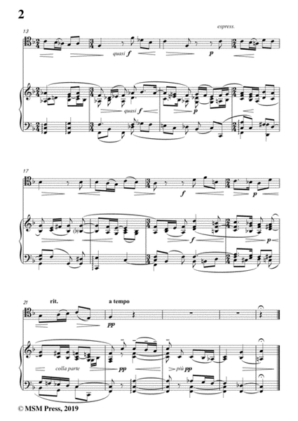 Reger-Volkslied,for Cello and Piano image number null