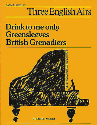Book cover for Three English Airs (Easy Piano No.33)