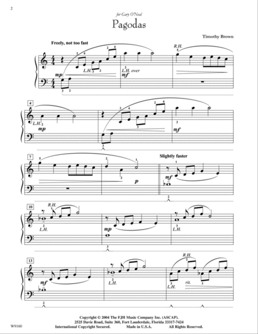 Pagodas Pagodas Piano Solo scores gallery preview page 2