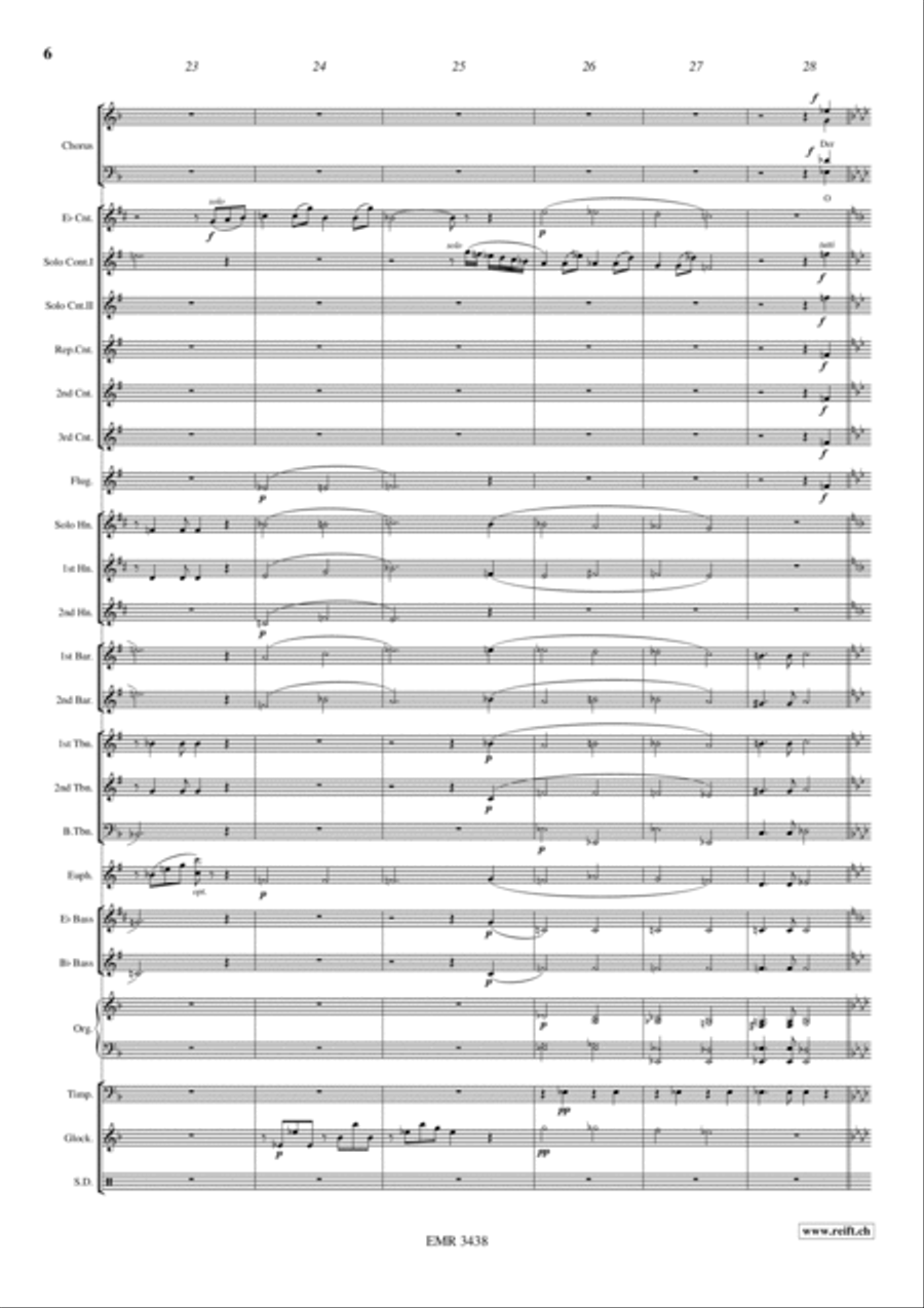 Nun danket alle Gott 4-Part scores gallery preview page 7