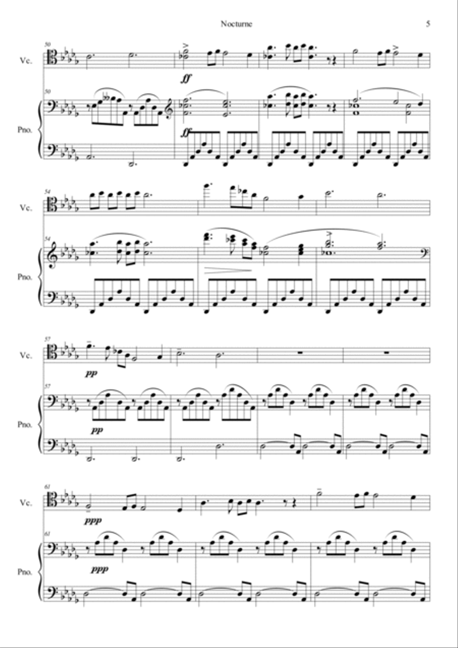 Nocturne No.1 in B flat minor, Op.9 No.1 Piano scores gallery preview page 5