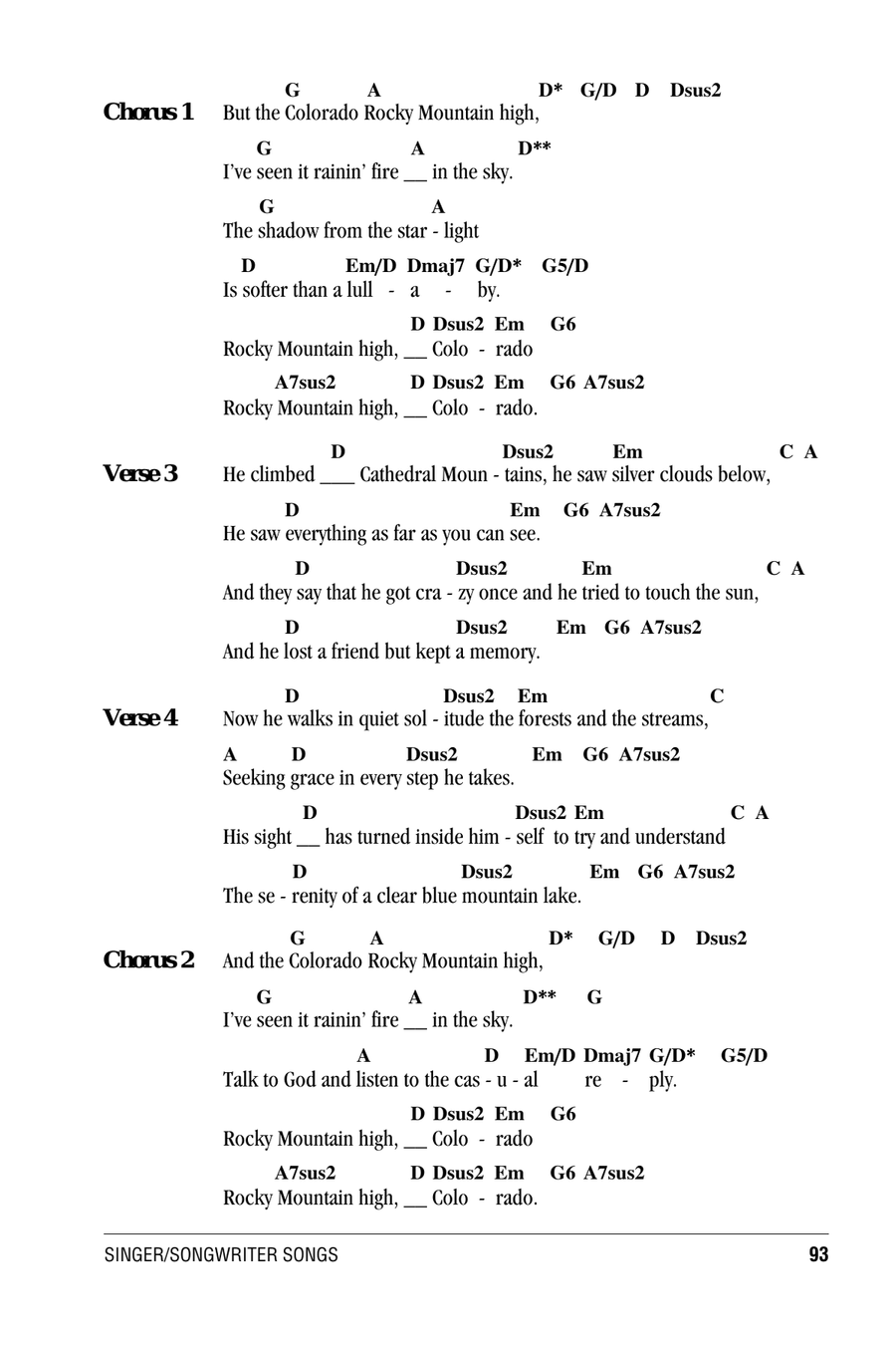 Rocky Mountain High Acoustic Guitar scores gallery preview page 2