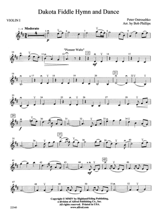 Dakota Fiddle Hymn and Dance: 1st Violin