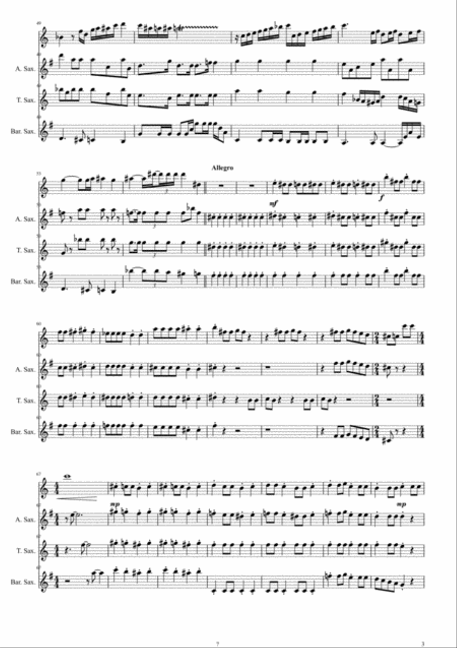 Bohemian Rhapsody Bohemian Rhapsody Woodwind Quartet scores gallery preview page 3